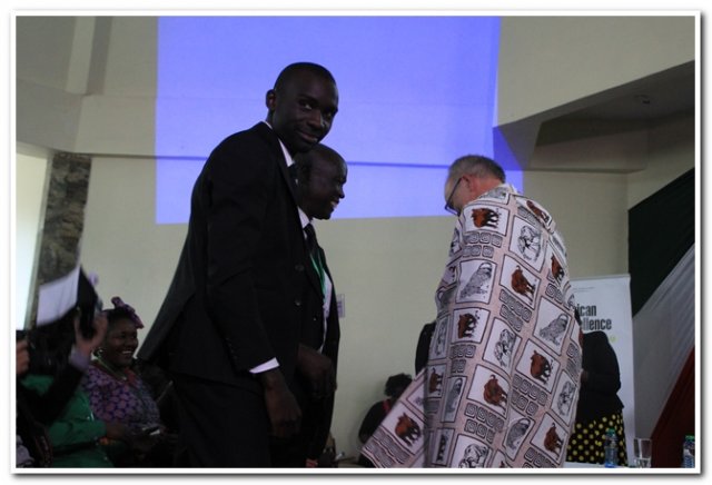 daad direcctor and kiprono bryan after being crowned an elder